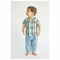 Blouse à Carreaux Bébé | Ecru