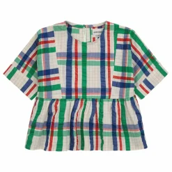 Blouse à Carreaux Enfant | Ecru