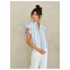Blouse Alma Rayures | Ecru