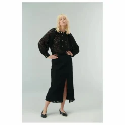Blouse Alphonse Dentelle | Noir