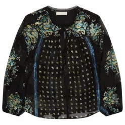 Blouse Aster Soie | Bleu nuit