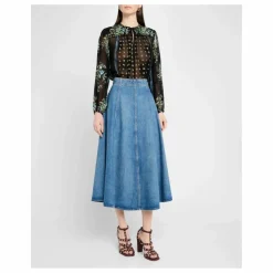 Blouse Aster Soie | Bleu nuit