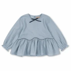 Blouse Ava Coton Bio | Bleu