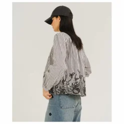 Blouse Bali Indie Rayée | Noir