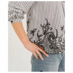 Blouse Bali Indie Rayée | Noir