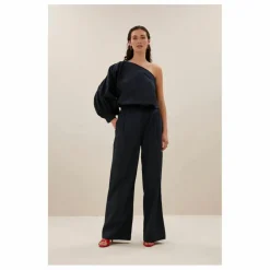 Blouse Bella Popeline de Coton | Bleu nuit