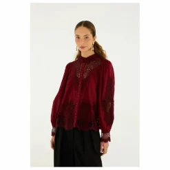 Blouse Berry Garden | Bordeaux