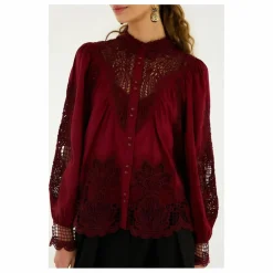 Blouse Berry Garden | Bordeaux
