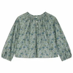 Blouse Blandine Liberty Coton Bio | Bleu