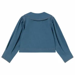 Blouse Boutonnée Denim | Bleu gris