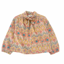 Blouse Bow Coton Bio | Orange
