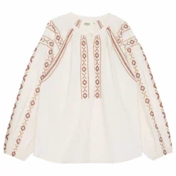 Blouse Brodée Hima | Ecru