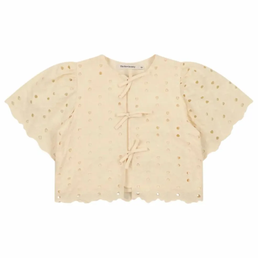 Blouse Broderie Anglaise Creta | Beige