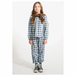 Blouse Carreaux Coton Bio | Bleu