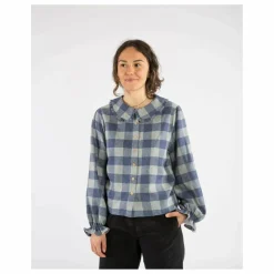 Blouse Carreaux Flanelle Tencel | Bleu