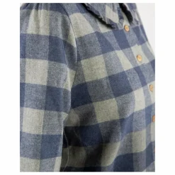 Blouse Carreaux Flanelle Tencel | Bleu