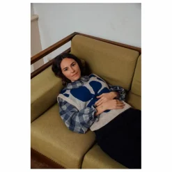 Blouse Carreaux Flanelle Tencel | Bleu