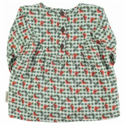 Blouse Carreaux Fleurs | Vert