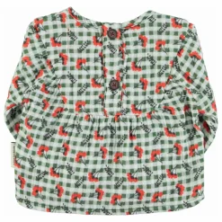 Blouse Carreaux Fleurs | Vert