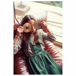 Blouse Carreaux Fleurs | Vert