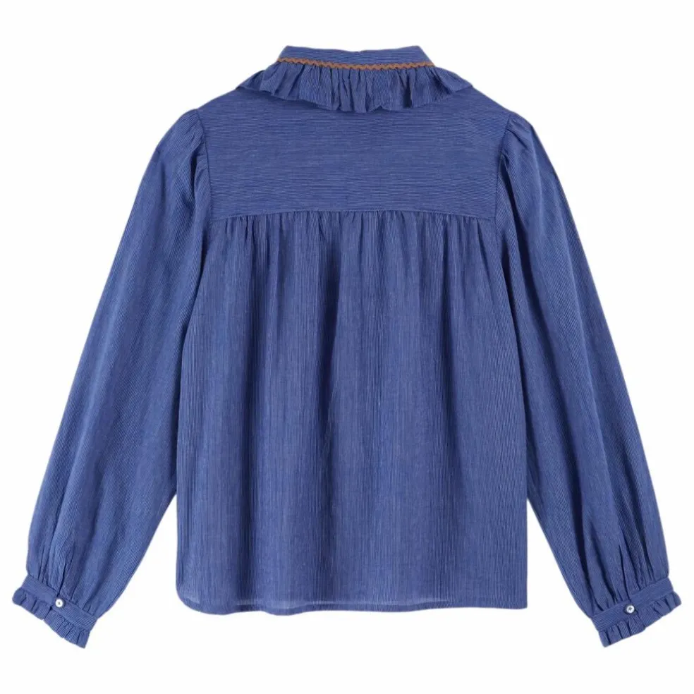Blouse Cassandre Rayée | Bleu