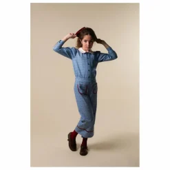 Blouse Catherina Coton Bio | Bleu
