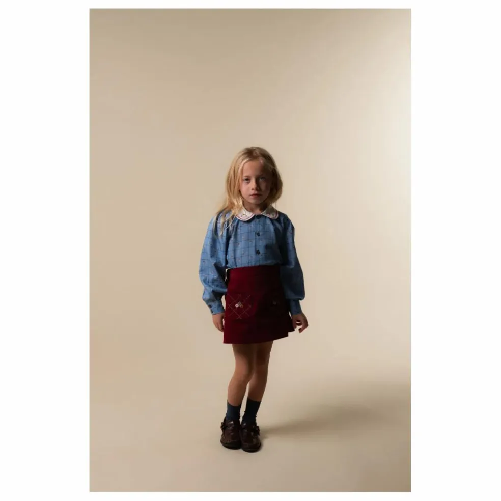 Blouse Catherina Coton Bio | Bleu