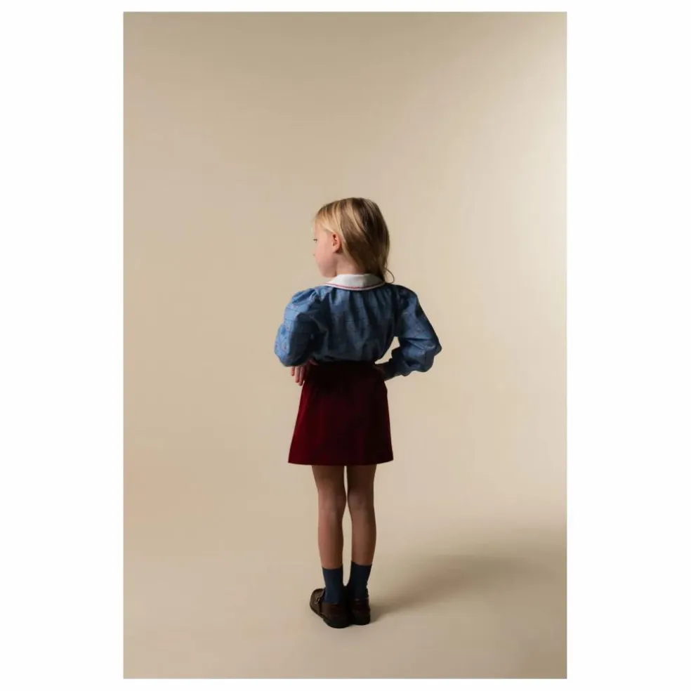 Blouse Catherina Coton Bio | Bleu