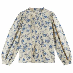 Blouse Cécilia Orchidées | Ecru