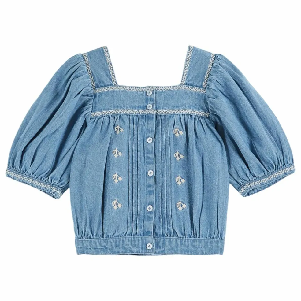 Blouse Chambray Brodée | Denim
