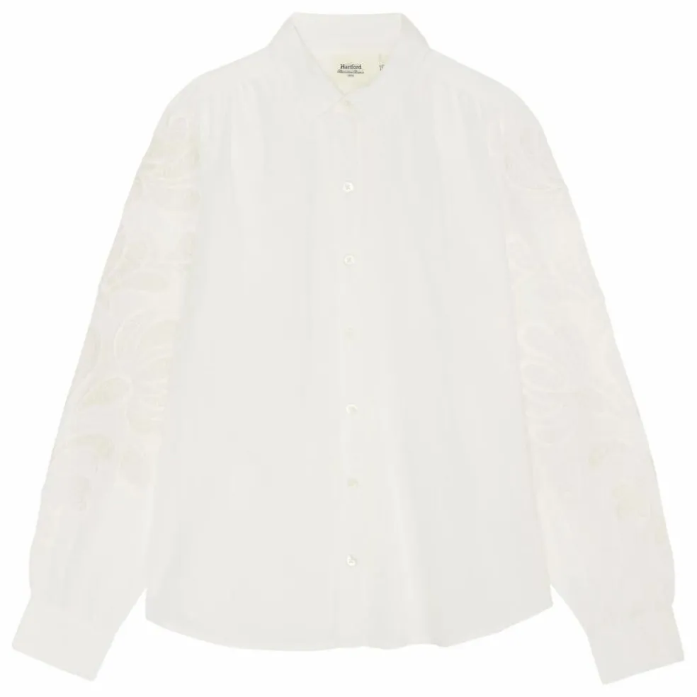 Blouse Cherry Brodée | Ecru