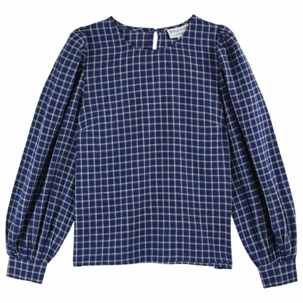 Blouse Christia Gramercy Carreaux | Bleu