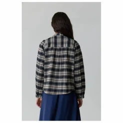 Blouse Chrono Check Flanelle de Coton Bio | Noir
