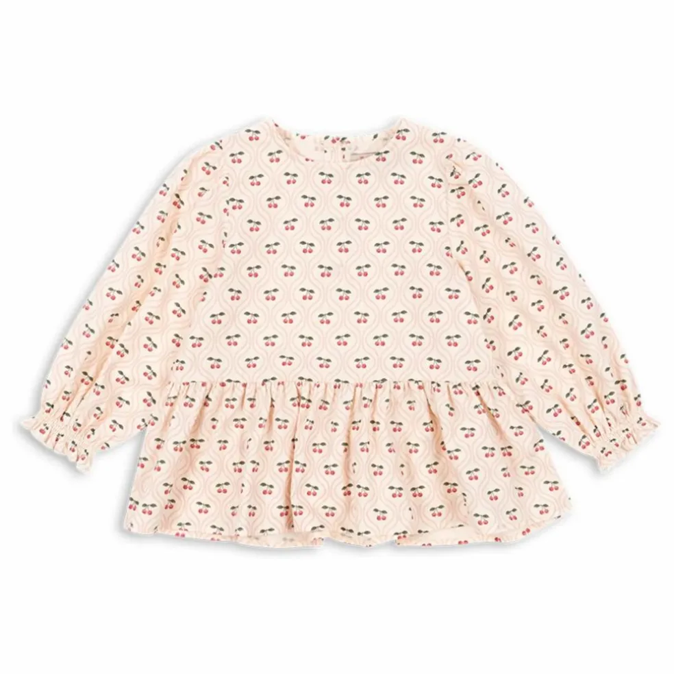 Blouse Cianna Cerises Coton Bio | Rose pâle