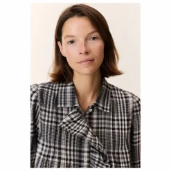Blouse Claus Carreaux Coton Bio | Gris