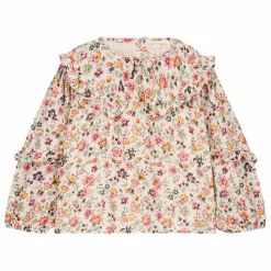 Blouse Cleo Fleurie Coton Bio | Crème