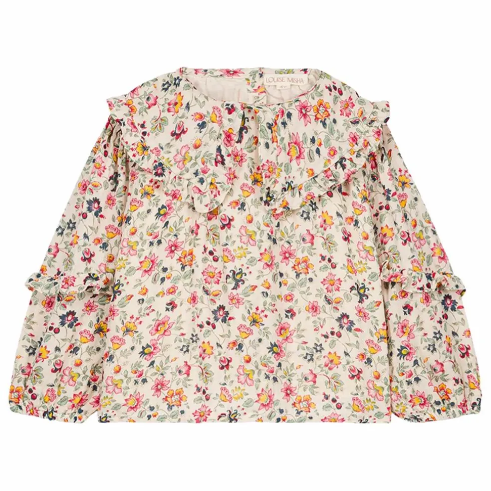 Blouse Cleo Fleurie Coton Bio | Crème