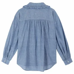 Blouse Célia Chambray | Bleu