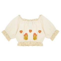 Blouse Clémentine Broderie | Ecru