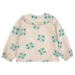 Blouse Col Claudine Coton Bio | Beige