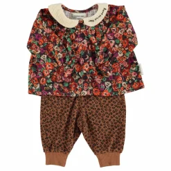 Blouse Col Claudine Fleurie | Noir