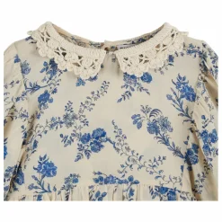 Blouse Col Crochet Fleurie | Ecru