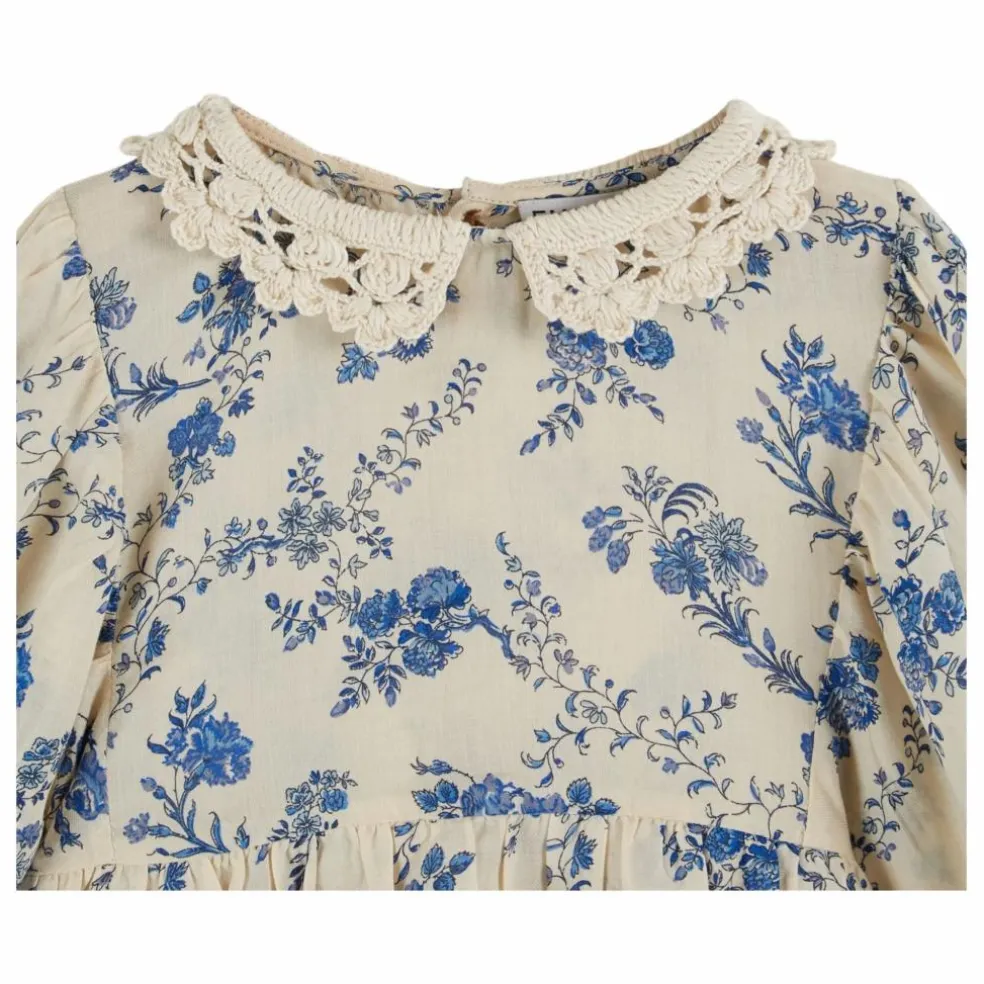 Blouse Col Crochet Fleurie | Ecru