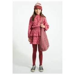 Blouse Col Froncé Fleurs | Rose