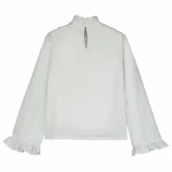 Blouse Col Volants | Blanc