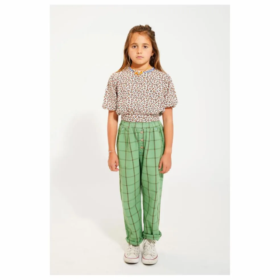 Blouse Crop Léopard Coton Bio | Ecru