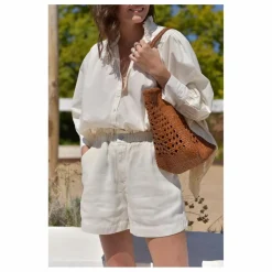 Blouse Dahlia Seersucker - Collection Femme | Ecru