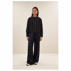 Blouse Dean Carreaux | Marron