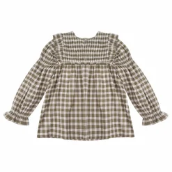 Blouse Dominique Coton Bio | Vert kaki