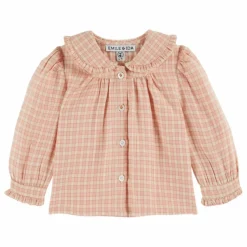Blouse Ecolière Col Nœud | Rose